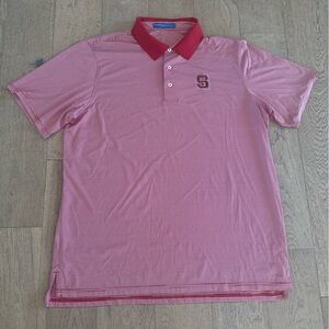 Southern Tide NORTH CAROLINA STATE Striped Polo Red Whtie XXL